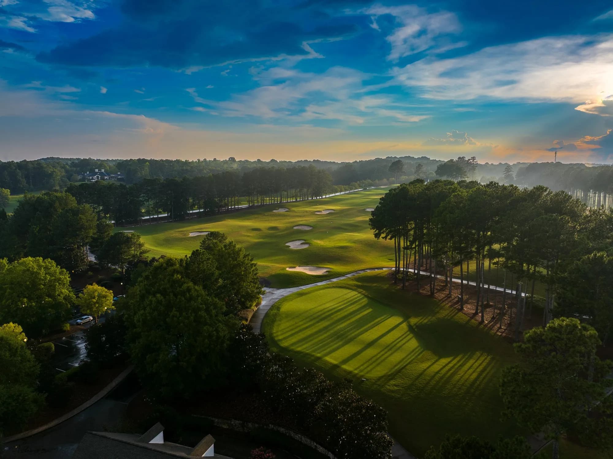 Hawks Ridge Golf Club from above