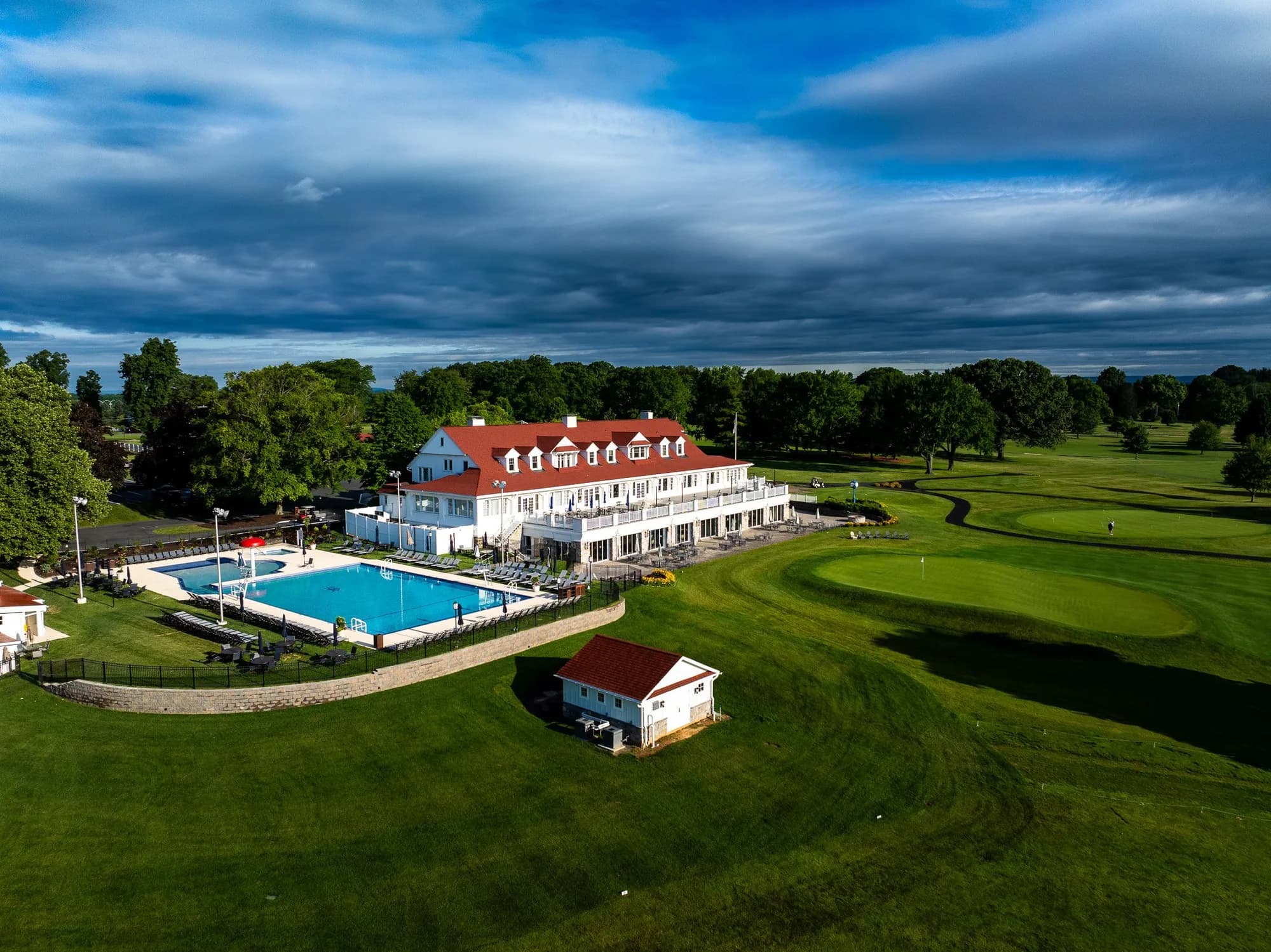 Northampton Country Club from above